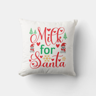 Coussin Joyeux Lait De Noël Pour Père Noël