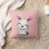 Coussin Joyeux lapin aquarelle (Couverture)