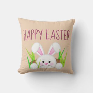 Coussin Joyeux Lapin de Pâques