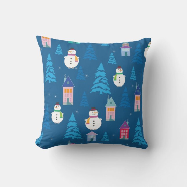 Coussin Joyeux Motif de Noël (Recto)