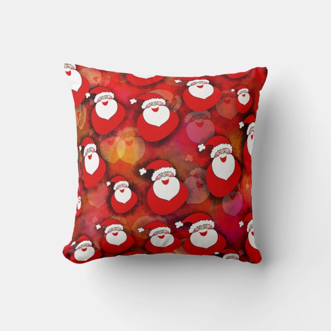 Coussin Joyeux Motif du Père Noël (Recto)