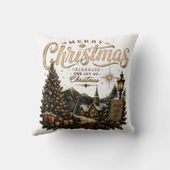 Coussin Joyeux Noël (Verso)