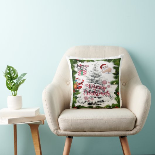 Coussin Joyeux Noël (Chaise)