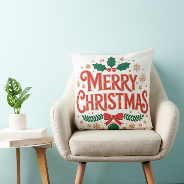 Coussin Joyeux Noël (Chaise)