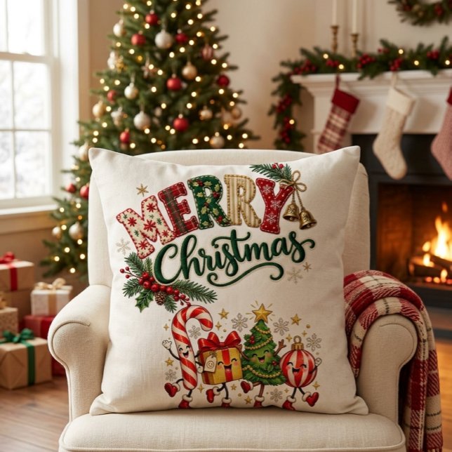Coussin Joyeux Noël  (Créateur téléchargé)