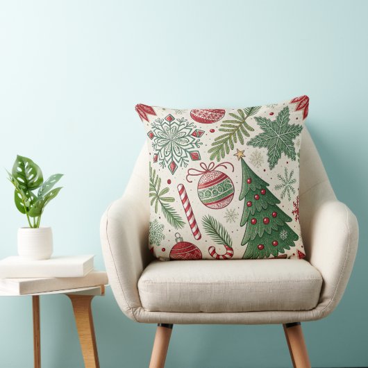 Coussin Joyeux Noël (Chaise)