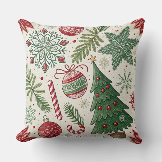 Coussin Joyeux Noël (Recto)