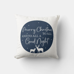 Coussin Joyeux Noël À Tous Et À Tous Une Bonne Nuit