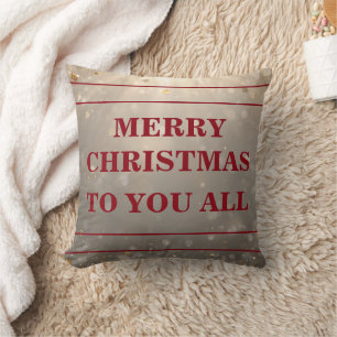 Coussin Joyeux Noël à vous tous