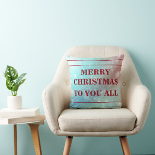 Coussin Joyeux Noël à vous tous