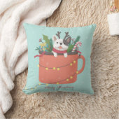 Coussin Joyeux Noël : Art de l'illustration de chien (Couverture)