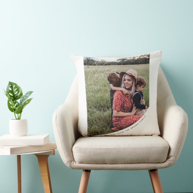 Coussin Joyeux Noël avec famille d'amour Jouer l'oreiller (Chaise)