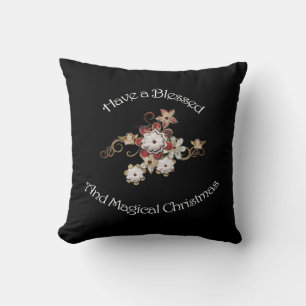 Coussin Joyeux Noël bénit et magique