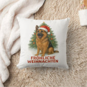 Coussin Joyeux Noël berger allemand de Noël (Couverture)