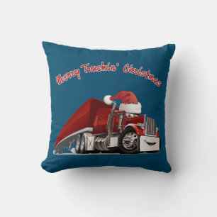 Coussin Joyeux Noël camion