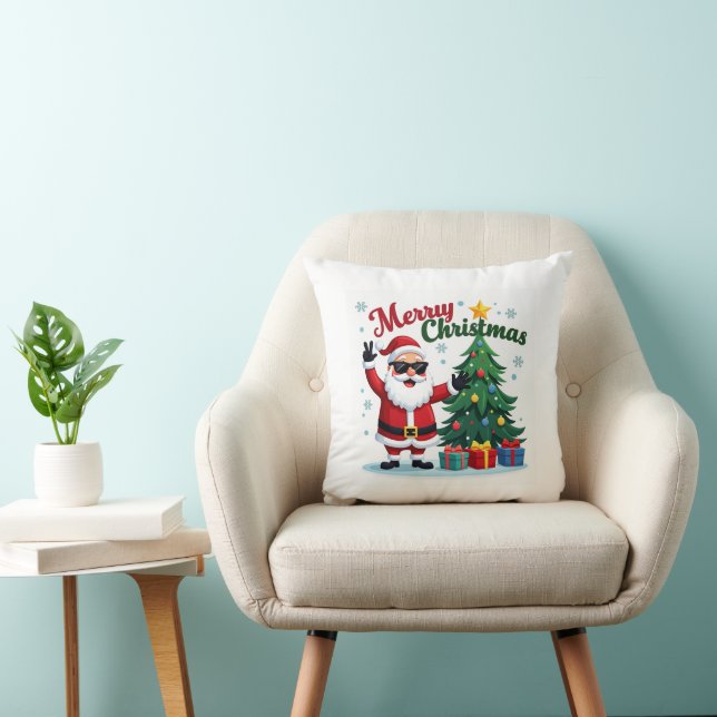 Coussin Joyeux Noël | Conception père Noël & Arborescence (Chaise)