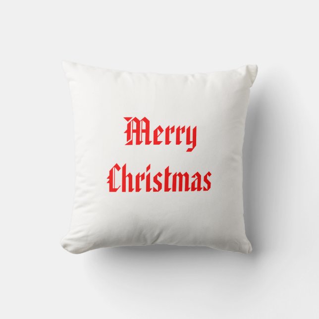 Coussin Joyeux Noël/coussin réversible de bonne année (Recto)