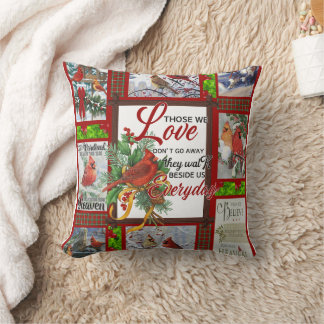 Coussin Joyeux Noël Cutest Cardinal Oiseaux Amateurs Noël