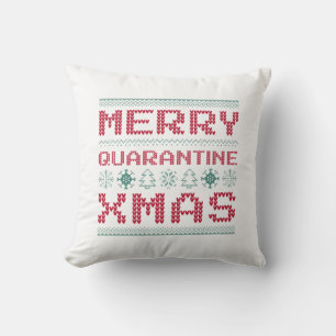 Coussin Joyeux Noël de quarantaine