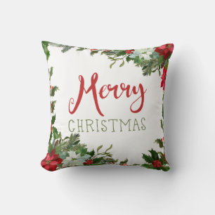 Coussin Joyeux Noël de verdure
