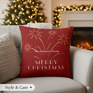 Coussin Joyeux Noël Décoratif Fêtes de fin d'année