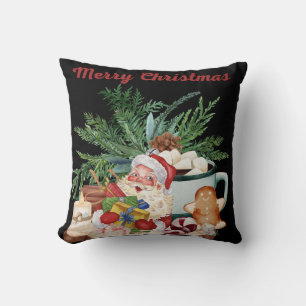 Coussin Joyeux Noël décoratif Père Noël