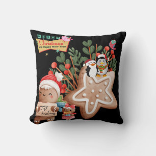 Coussin Joyeux Noël décoratif Père Noël