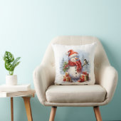 Coussin Joyeux Noël du Snowman (Chaise)