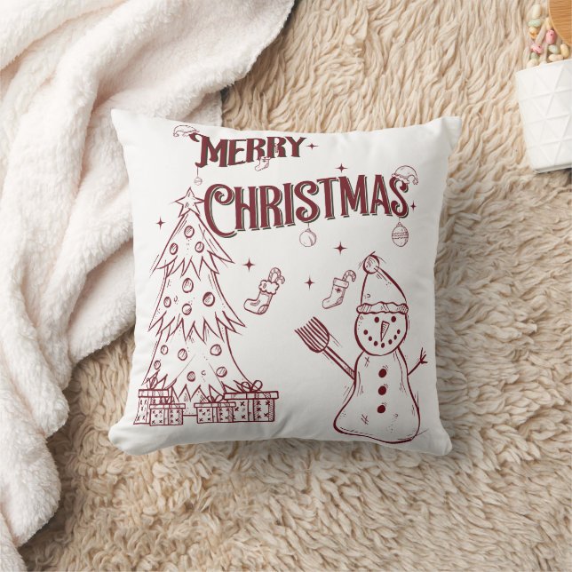 Coussin Joyeux Noël enjoué (Couverture)