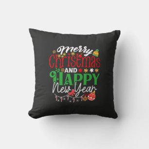 Coussin Joyeux Noël et Bonne Année