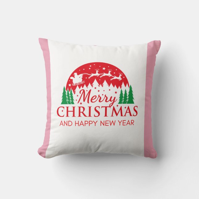 Coussin Joyeux Noël Et Bonne Année (Recto)