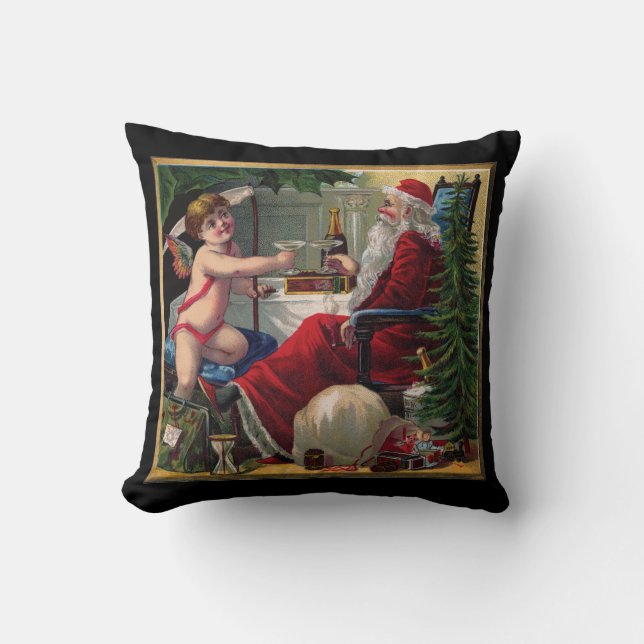 Coussin Joyeux Noël et Joyeux nouvel an Jeu d'oreiller (Recto)