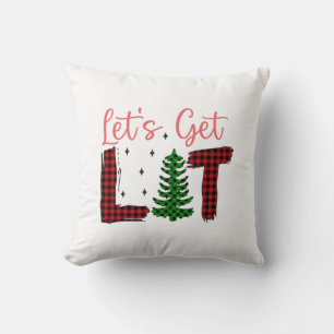Coussin Joyeux Noël Faisons Lit Noël