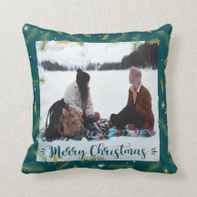 Joyeux Noël Famille Photo Cadre Vert