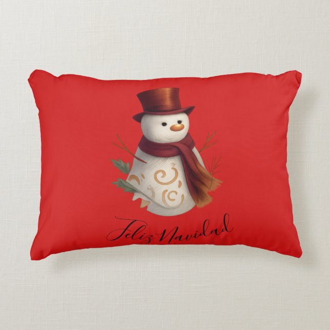 Coussin Joyeux Noël - Feliz Navidad (Devant)