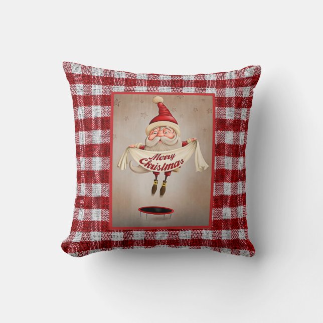 Coussin Joyeux Noël Ha Ha (Recto)