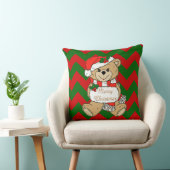 Coussin Joyeux Noël mignonne Nourriture de l'ours de Noël (Chaise)