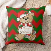 Coussin Joyeux Noël mignonne Nourriture de l'ours de Noël (Couverture)
