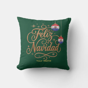 Coussin Joyeux Noël Paraguay Noël personnalisé