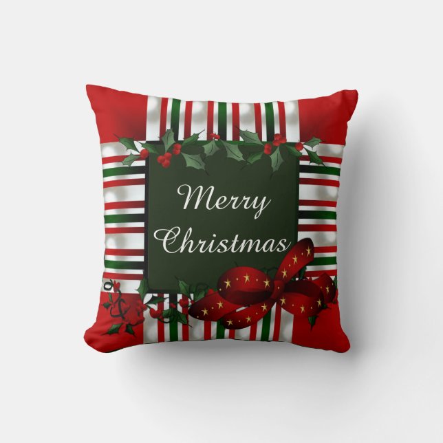 Coussin Joyeux Noël personnalisé (Recto)