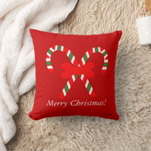Coussin Joyeux Noël Red Sucre de canne Festive