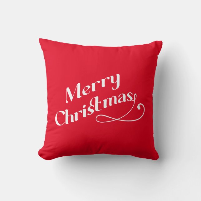 Coussin Joyeux Noël réversible (Recto)