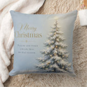 Coussin Joyeux Noël Sapin enneigé (Couverture)