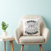 Coussin Joyeux Noël Tekst Design - Classique Noël (Chaise)