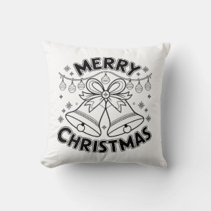 Coussin Joyeux Noël Tekst Design - Classique Noël