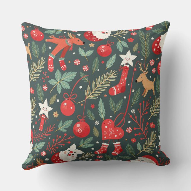 Coussin Joyeux Noël Whimsy (Verso)