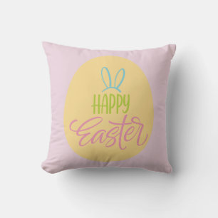 Coussin Joyeux Oeuf de Pâques Jetant l'oreiller