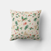 Coussin Joyeux Oiseau de forêt Oiseau de Noël Oiseau de Je (Verso)