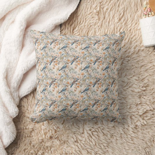 Coussin Joyeux Oiseaux aquarelle (Couverture)