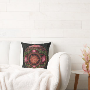 Coussin Joyeux ornement d'art fractal